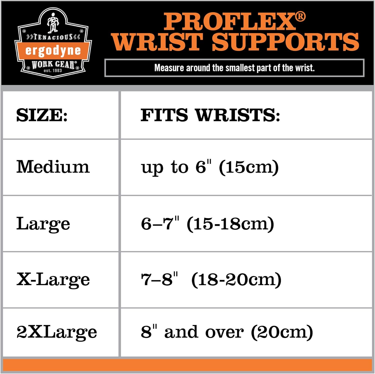 ERGODYNE ProFlex Ambidextrous Neoprene Wrist Support