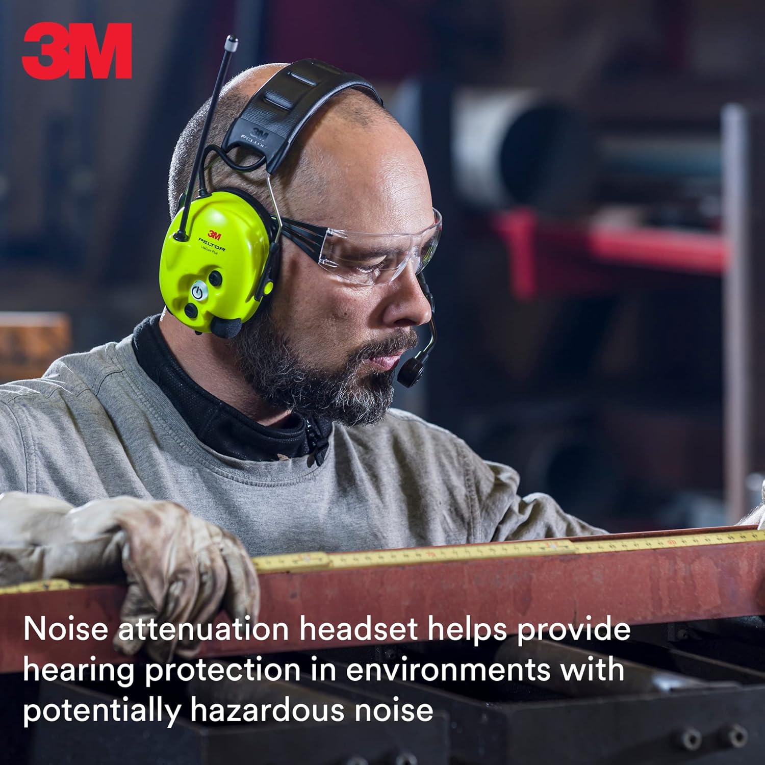 3M PELTOR LiteCom Plus Headset MT73H7A4610NA, Headband Style Hearing Protection, 2-Way Radio