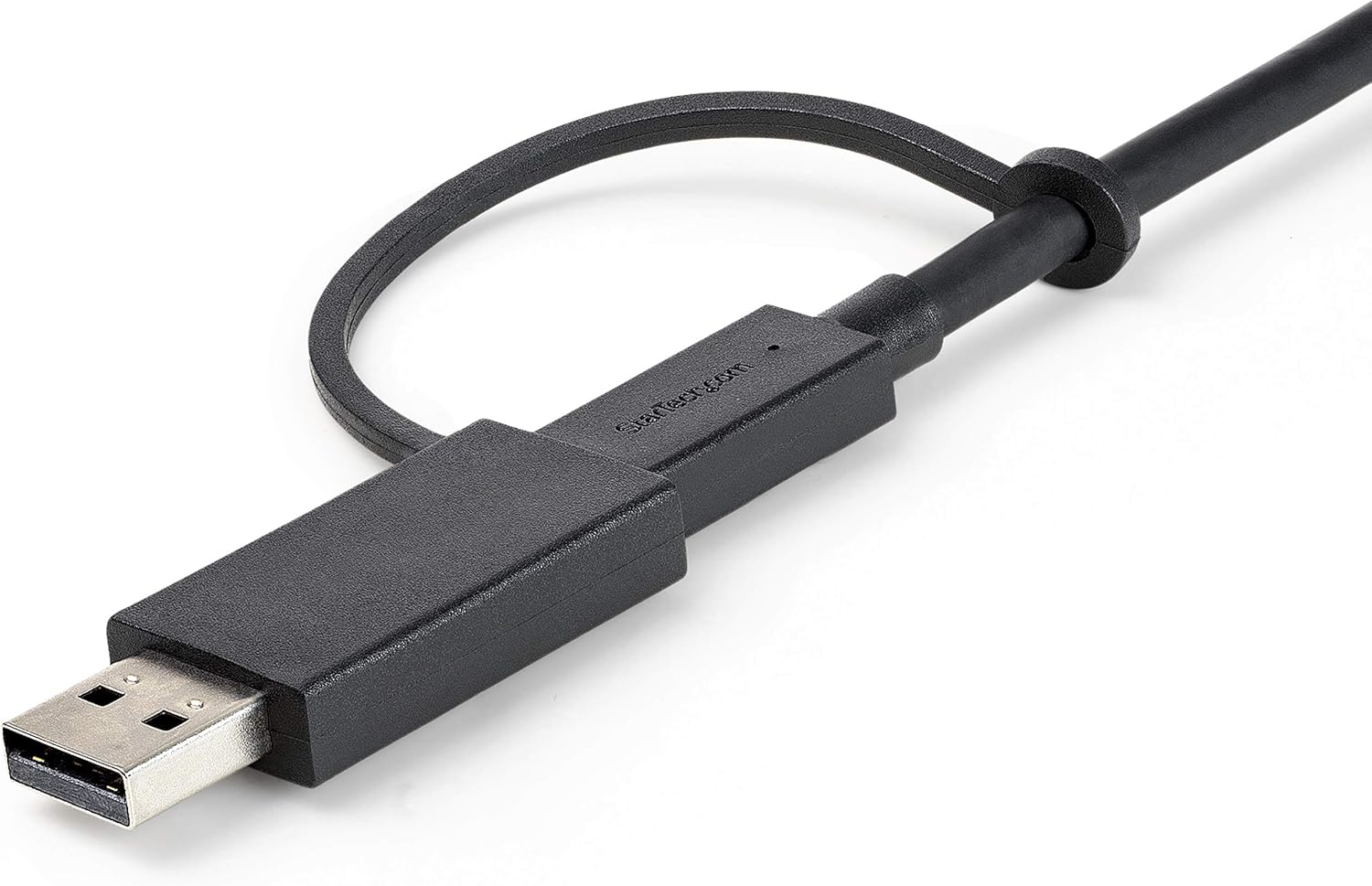 StarTech.com 3ft/1m USB-C Cable with USB-A Adapter Dongle, USB-C to C (10Gbps/PD), USB-A to C (5Gbps)