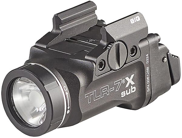 Streamlight 69406 TLR-7 X sub USB 500-Lumen 5000-Candela Weapon Light Designed Exclusively and Solely for Sig Sauer P365/XL Closed Rail Systems, Includes Mounting Kit, Key, and Multi-Tool, Black
