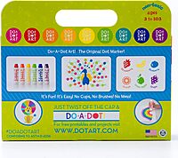 Fruit Scented Washable Dot Markers for Kids and Toddlers Educational Set of 6 Pack by Do A Dot Art, The Original Dot Marker, Made in the USA