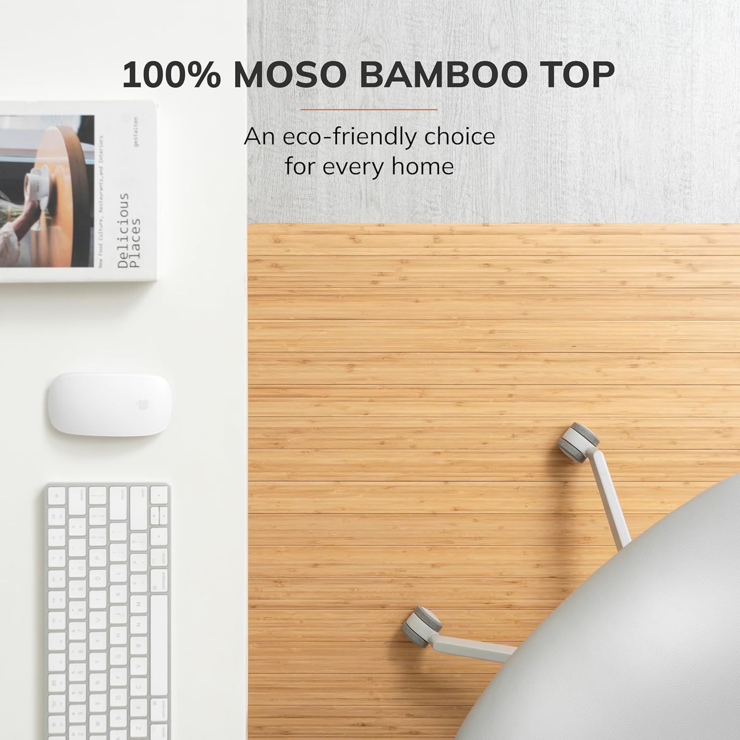 Anji Mountain Office Chairmat Thickest & Sturdy Bamboo Chairmats Highly Premium Quality Anti-Slip Heavy Duty