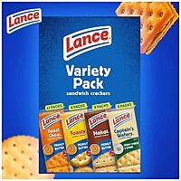 Lance Sandwich Crackers Variety Pack, 36 Ct (Pack of 36) Variety Pack 1.52 Ounce (Pack of 36)