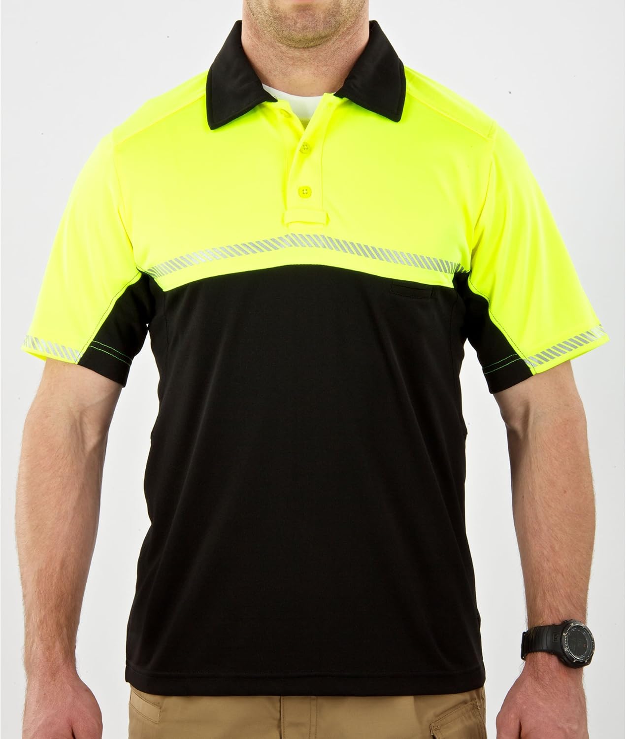 5.11 Tactical Men's Bike Patrol Short Sleeve Polo Shirt, Jersey Knit Polyester, Style 71322