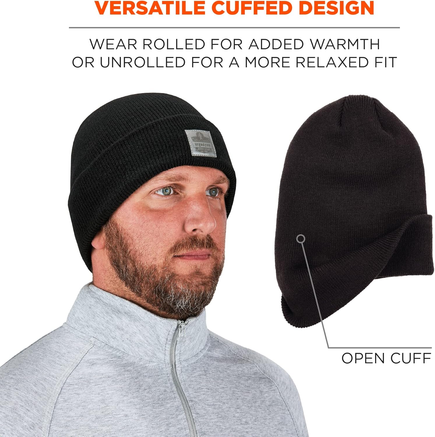 Ergodyne N-Ferno 6806 Cuffed Rib Knit Acrylic Beanie