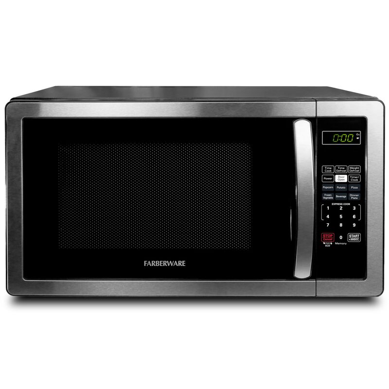 Farberware Countertop Microwave Oven 1000 Watts with LED Lighting & Child Lock