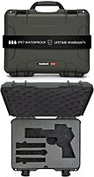 NANUK 910 Hard Case for Single Sporting Gear, IP67 Waterproof Hard Storage, Made in North America Short Multipurpose Case – (4.3’’ x 11.1’’ x 4.7’’) Olive