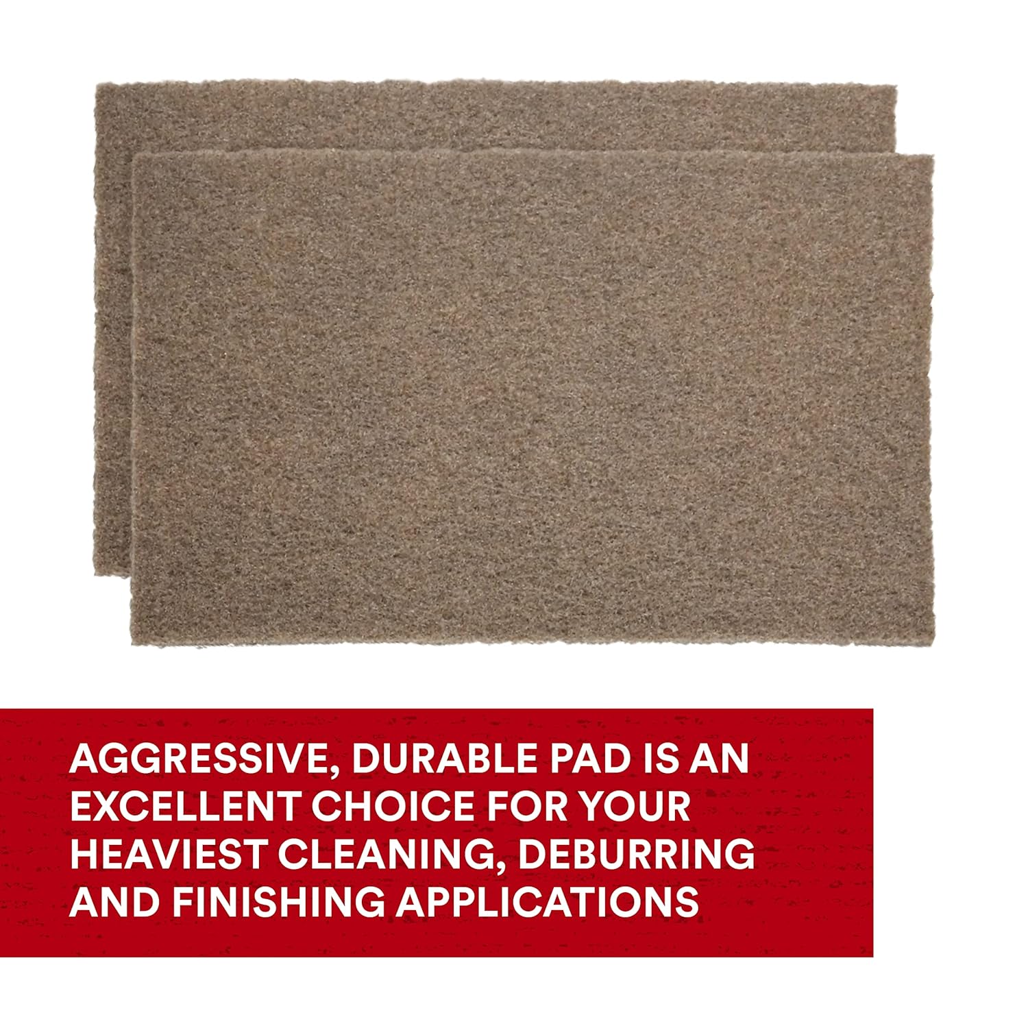 3M Scotch-Brite Heavy Duty Hand Pad 7440B, 6 in x 9 in, Pack of 40, Hand Sanding Pad - Metal Deburring and Finishing Pad