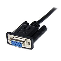 StarTech.com 1m Black DB9 RS232 Serial Null Modem Cable F/M - DB9 Male to Female - 9 pin Null Modem Cable - 1x DB9 (M)