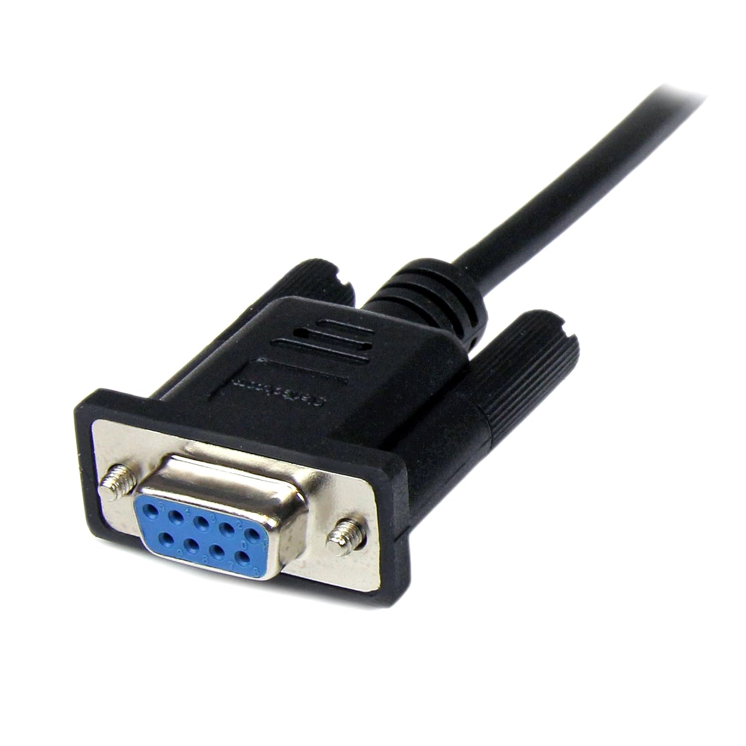 StarTech.com 1m Black DB9 RS232 Serial Null Modem Cable F/M - DB9 Male to Female - 9 pin Null Modem Cable - 1x DB9 (M)