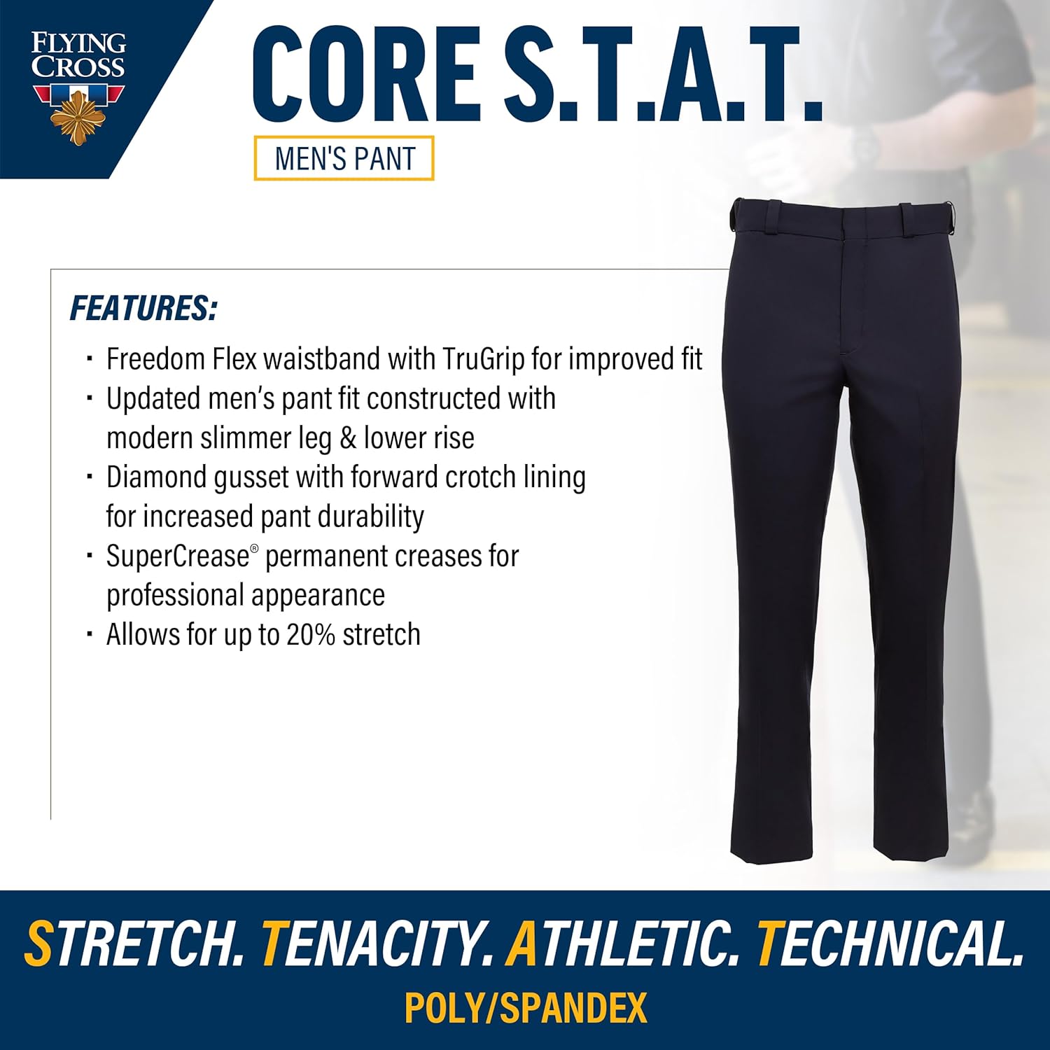 Flying Cross CORE STAT Men's Class A 4-Pocket Law Enforcement Pants
