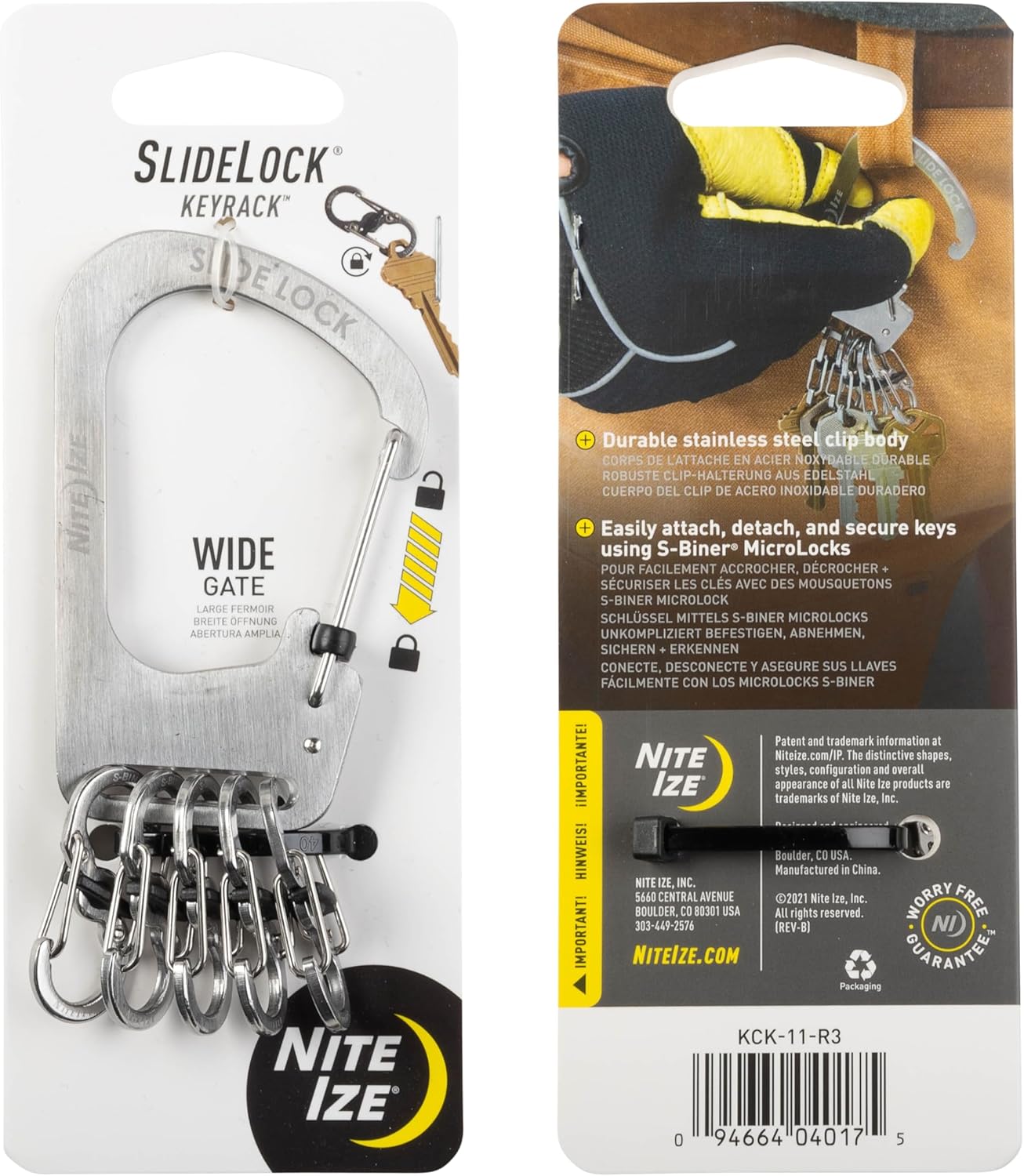 SlideLock KeyRack Stainless Steel