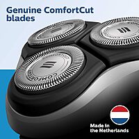 Philips Norelco SH30/52 Shaving Heads, Compatible with Philips Shavers Series 1000, 3000 and 5000, Powerful Performance, Self-Sharpening, 3 Pieces, Model SH30/52