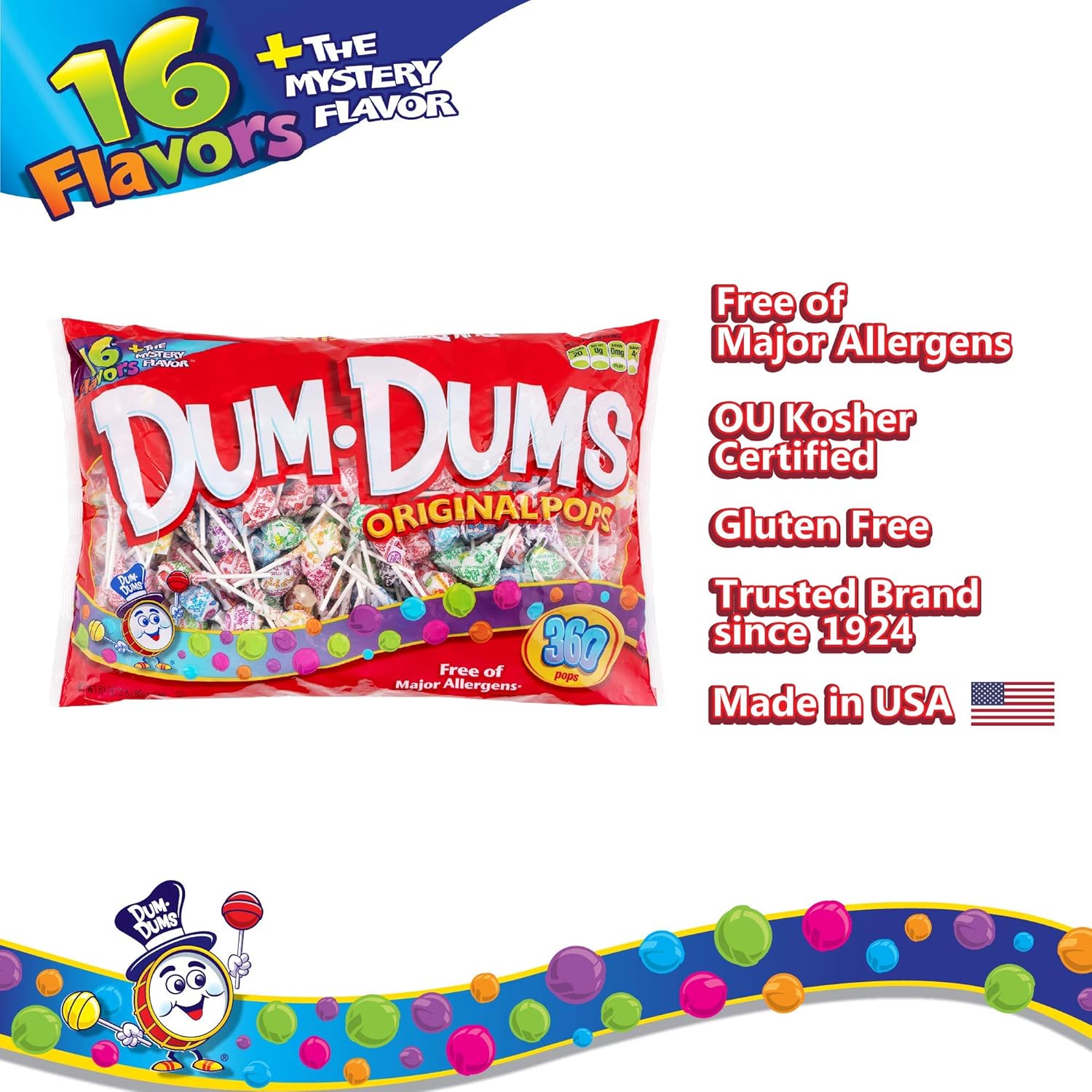 Dum Dums 360 Count Bag (Pack of 1)