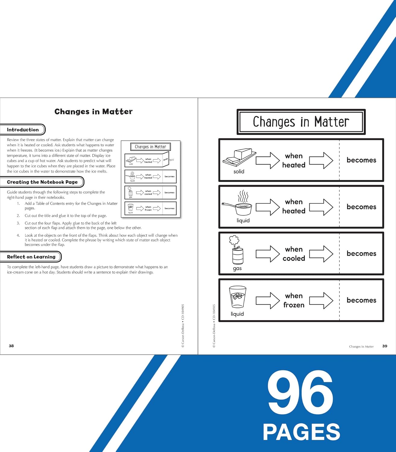 Carson Dellosa 1st Grade Interactive Notebooks, Reproducible Workbook Covering Physical, Space, and Earth Science