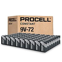 PROCELL Constant 9V Long-Lasting Alkaline Batteries (72 Pack), 5-Year Shelf Life