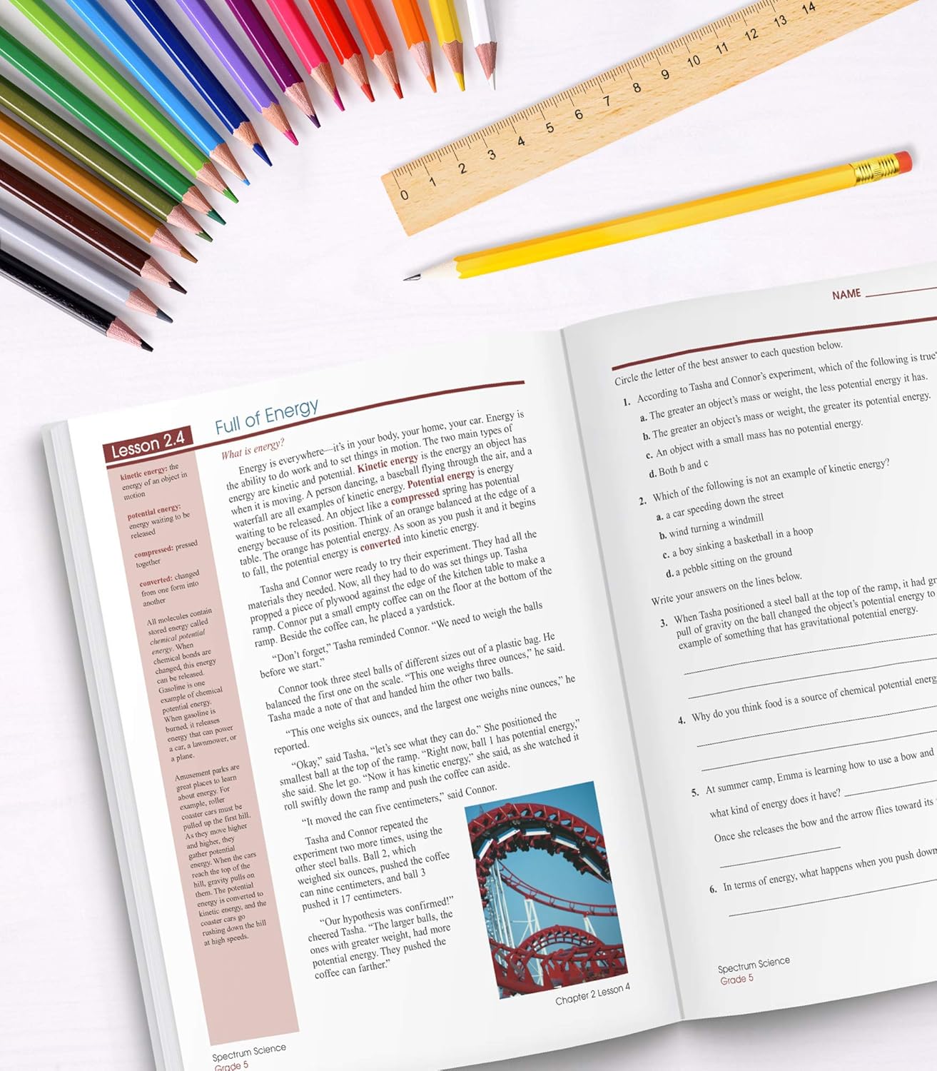 Spectrum 5th Grade Science Workbooks, Ages 10 to 11, 5th Grade Science, Research Safety Tips and Physical, Earth, Space