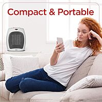 BLACK+DECKER 1500W Portable Ceramic Desktop Space Heater