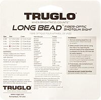 TRUGLO Long Bead Fiber Optic Sight 2.6mm Red
