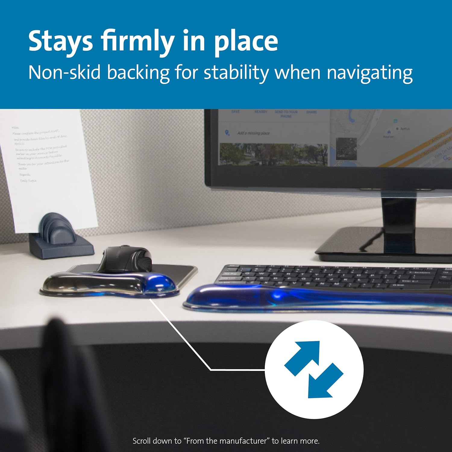 KENSINGTON Duo Gel Mouse & Keyboard Wrist Rests