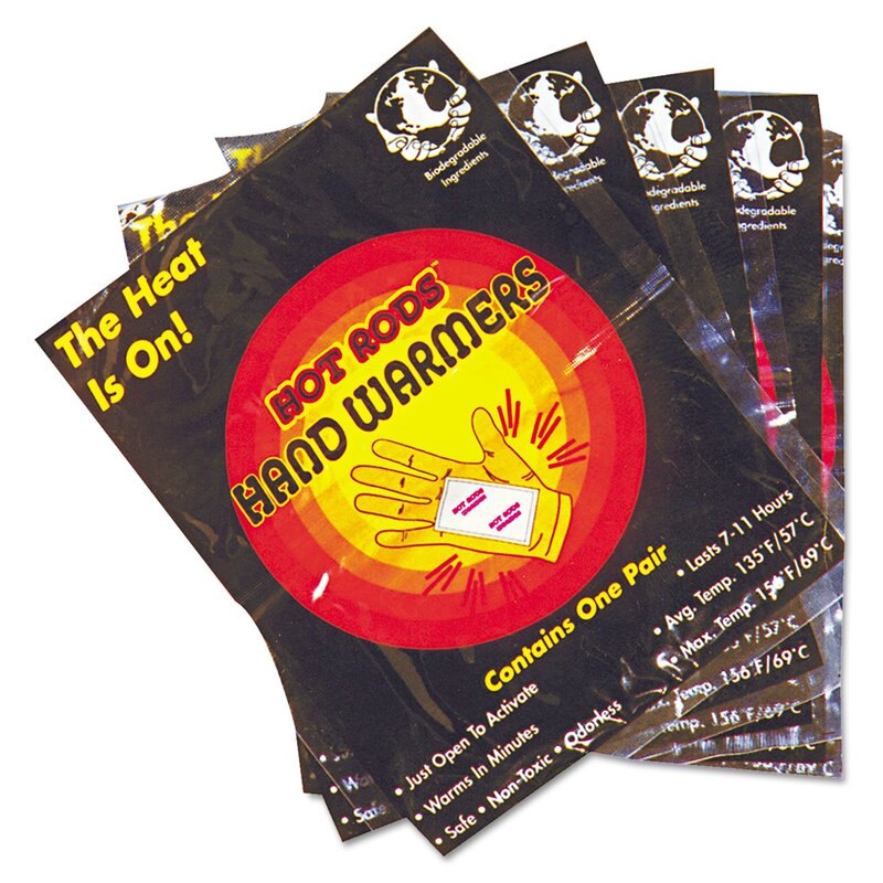 OccuNomix 110010R Hot Rods Hand Warmers 10/Pack