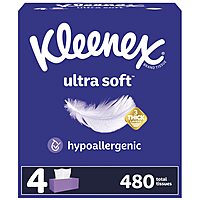 Kleenex Ultra Soft Facial Tissues, 3-Ply