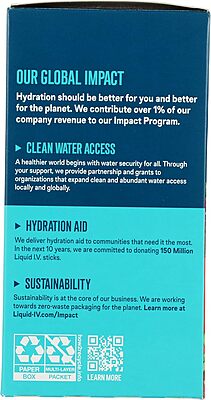 Liquid IV Hydration Multiplier Sticks, Watermelon, 4.52 Fl Oz, Pack Of 10 Sticks