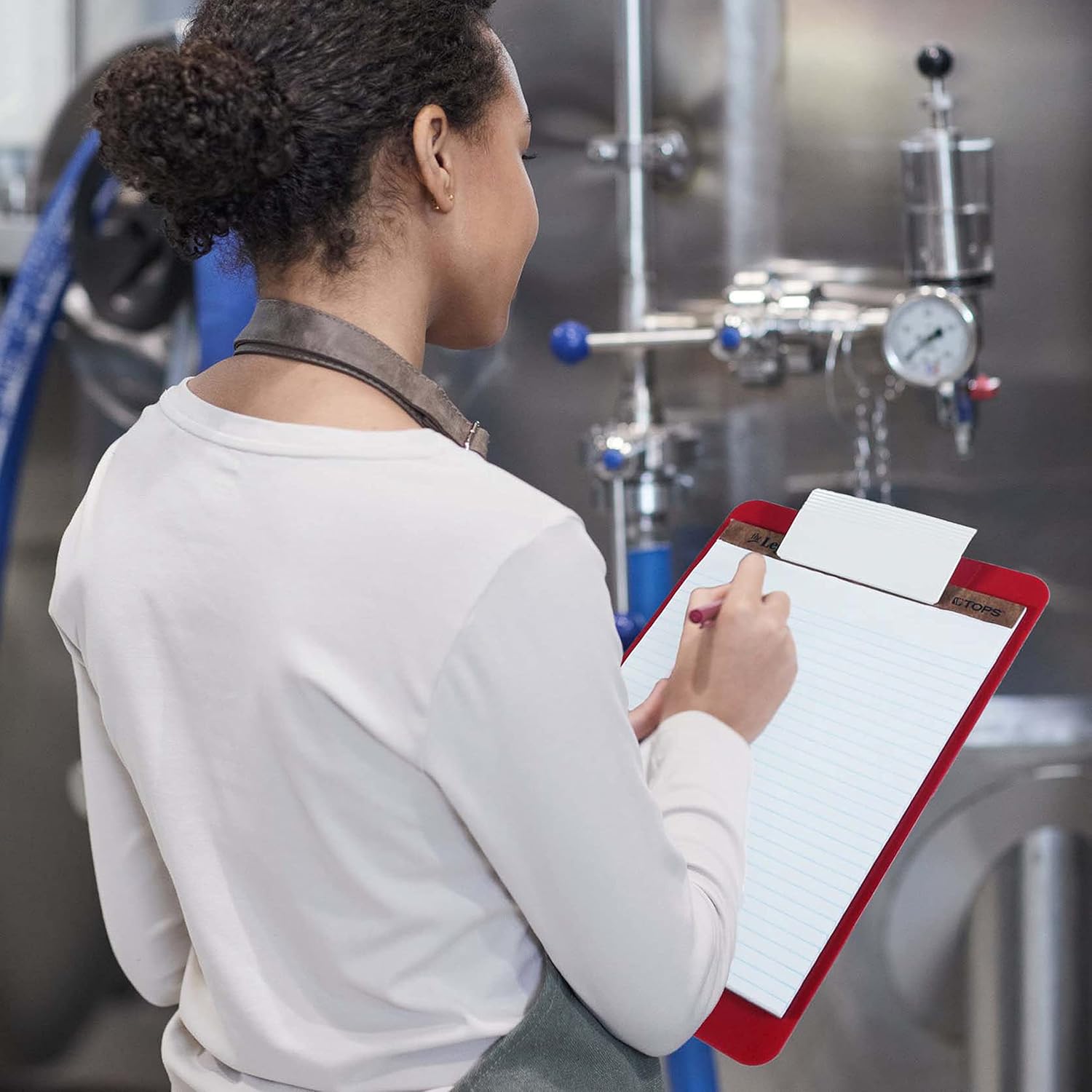 SAUNDERS Letter Antimicrobial Clipboard with Low-Profile Clip