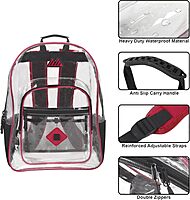 Trailmaker Clear Waterproof Stadium-Approved Backpack with Water Bottle Holder