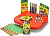 Crayola Create & Carry 2-In-1 Lap Desk & Carry Case 75 Pcs Set
