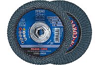 PFERD POLIFAN®-Curve Radial Type Flap Disc - 6" x 7/8" Thread, 40 Grit Zirconia