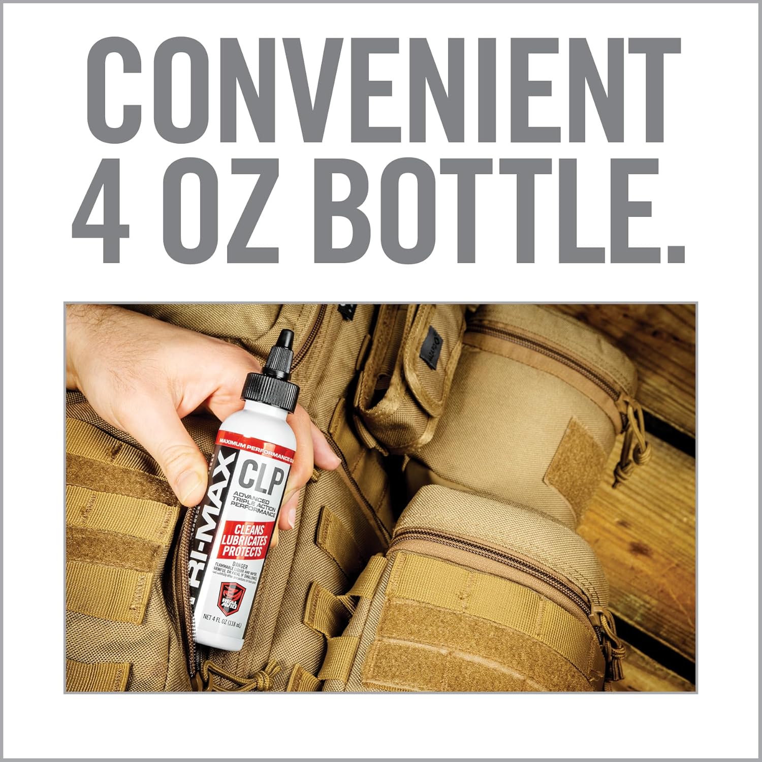 Real Avid CLP Gun Cleaner and Lubricant - 4oz Bottle | 3 in 1 Oil Gun Cleaner and Lubricant | All-in-One Shooters Lube Gun