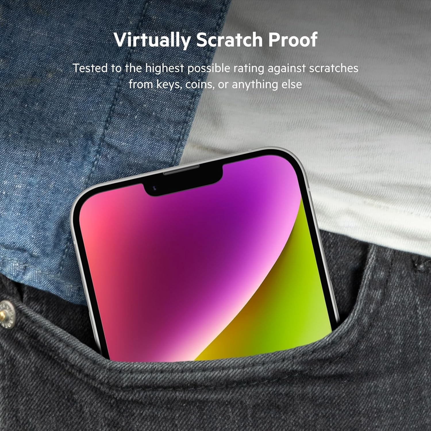 Belkin Tempered Glass Screen Protector for iPhone - Easy Align Tray