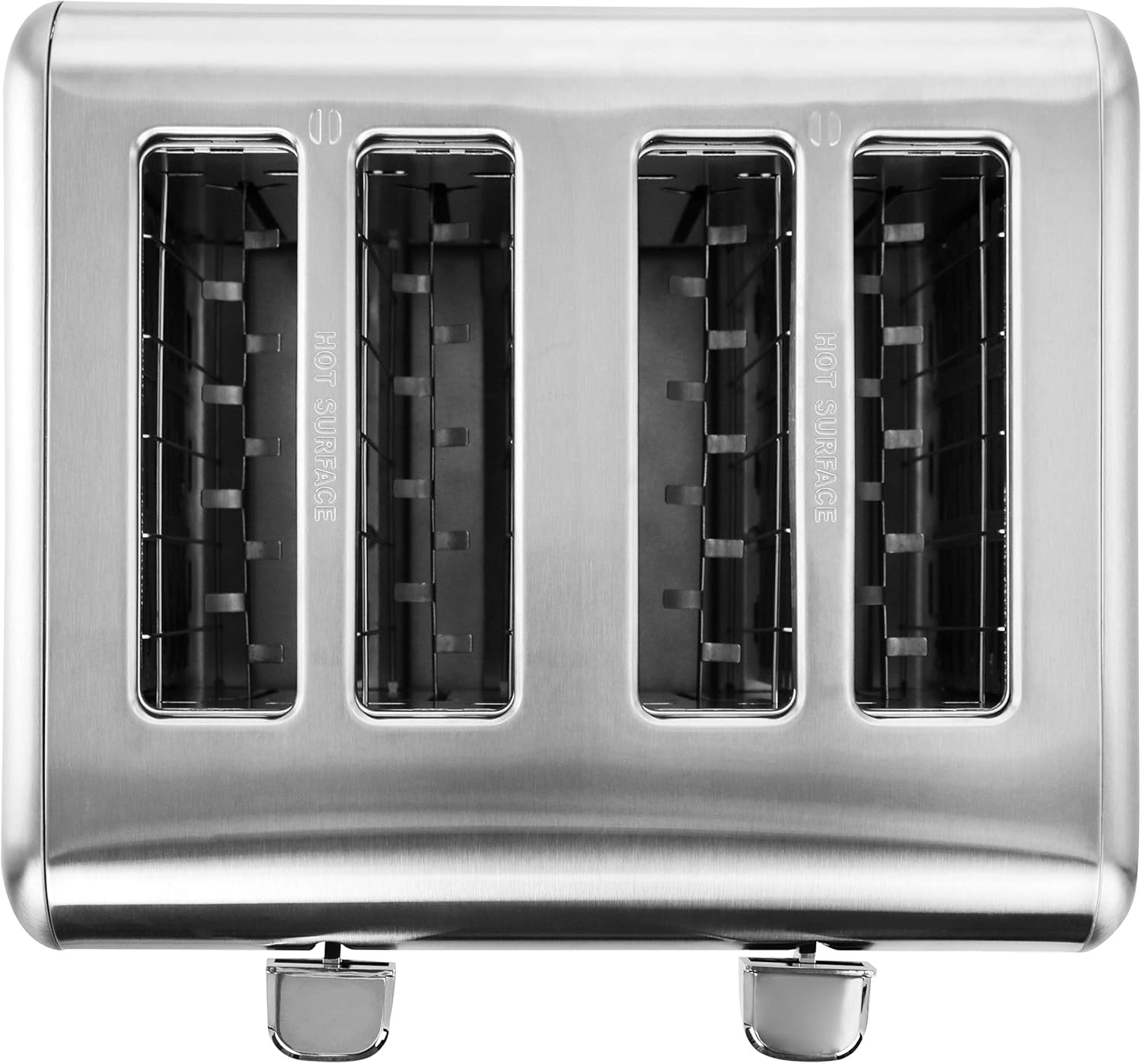 MegaChef 4-Slice Stainless Steel Toaster, Silver