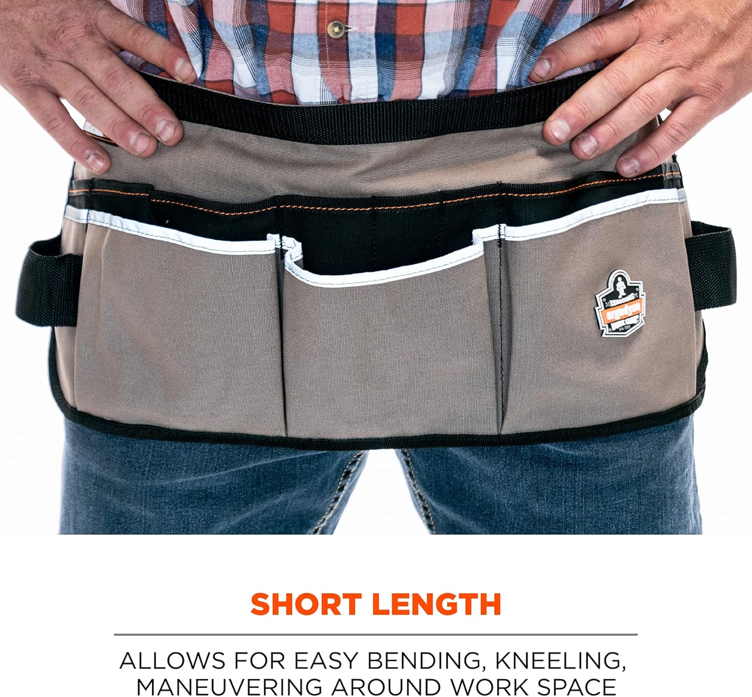 Arsenal 5706 Canvas Waist Tool Apron with 13 Pockets, Gray