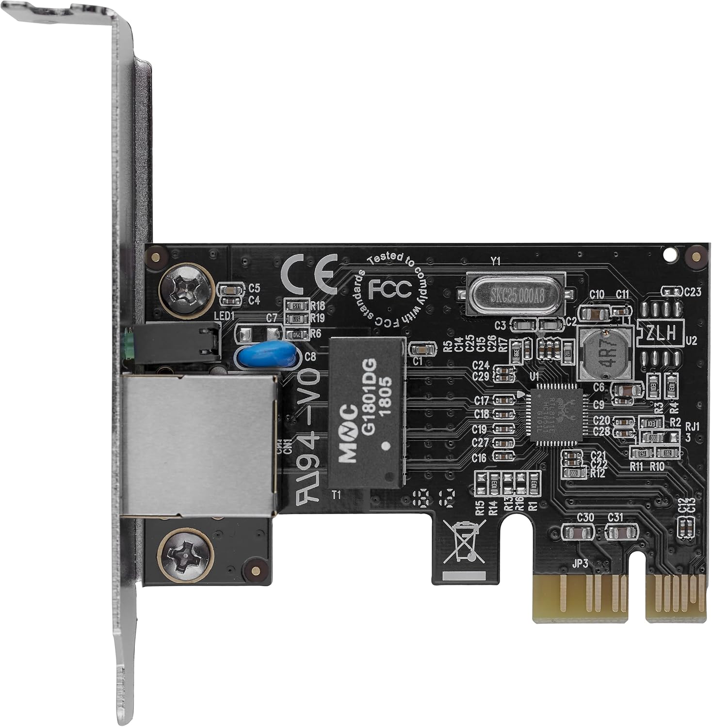 StarTech.com 1 Port PCIe Network Card - Low Profile - RJ45 Port - Realtek RTL8111H Chipset - Ethernet Network Card