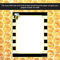 Barker Creek Designer Computer Paper, Wide Stripes With Bee, 8.5” x 11”, Decorative Printer Paper, 50 Sheets