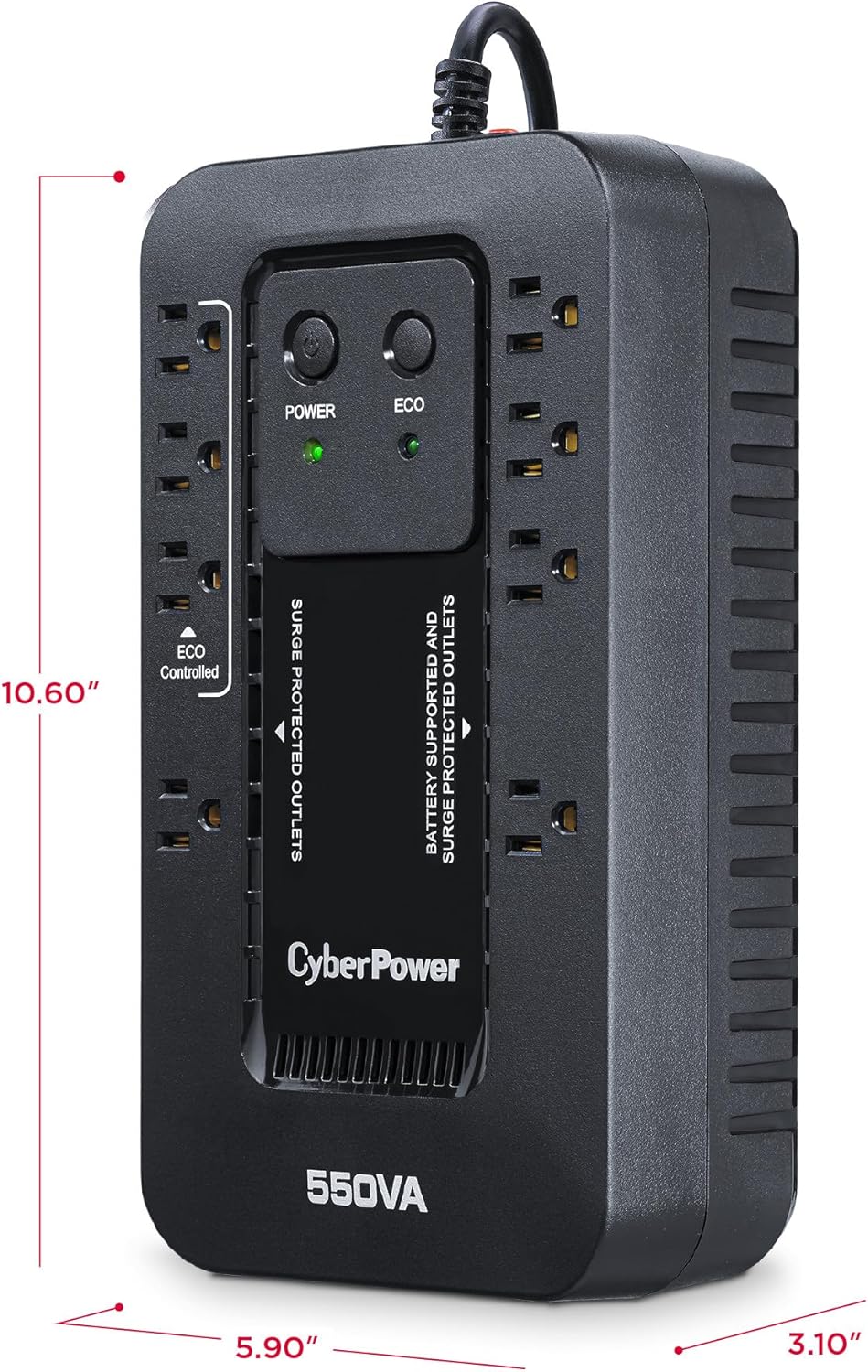 CYBERPOWER Ecologic UPS Battery Backup & Surge Protector