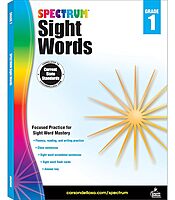Spectrum Grade 1 Sight Words Workbook, 1st Grade Reading and Writing Practice With Sight Words Flash Cards and Scrambled Sentences, Classroom or Homeschool Curriculum (Volume 103)