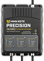Minn Kota Precision MK-318PCL On-Board Battery Charger with 3 Charging Banks, 6 Amps per Bank