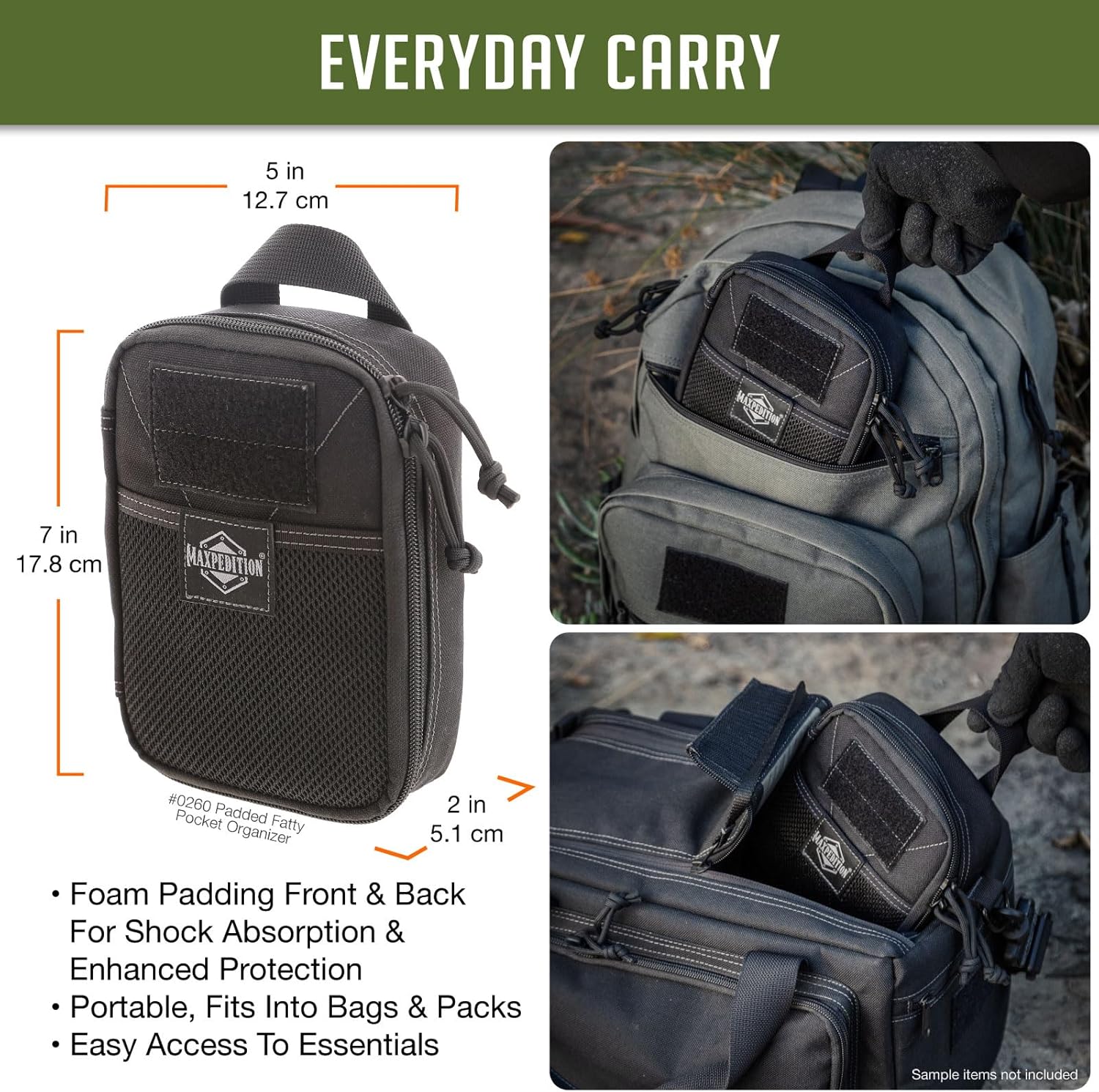 MAXPEDITION Padded Fatty Pocket Organizer EDC Pouch