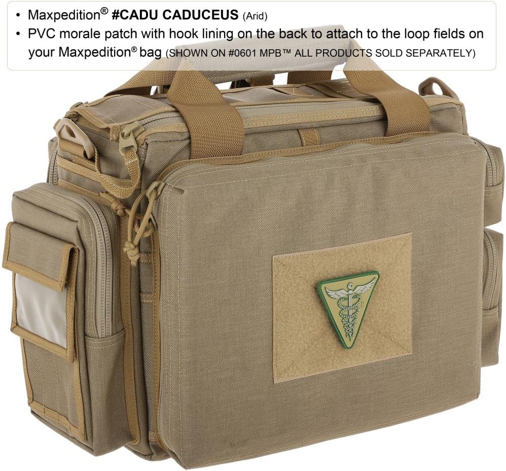 MAXPEDITION Gear Caduceus Patch 2.6 x 2.6-Inch