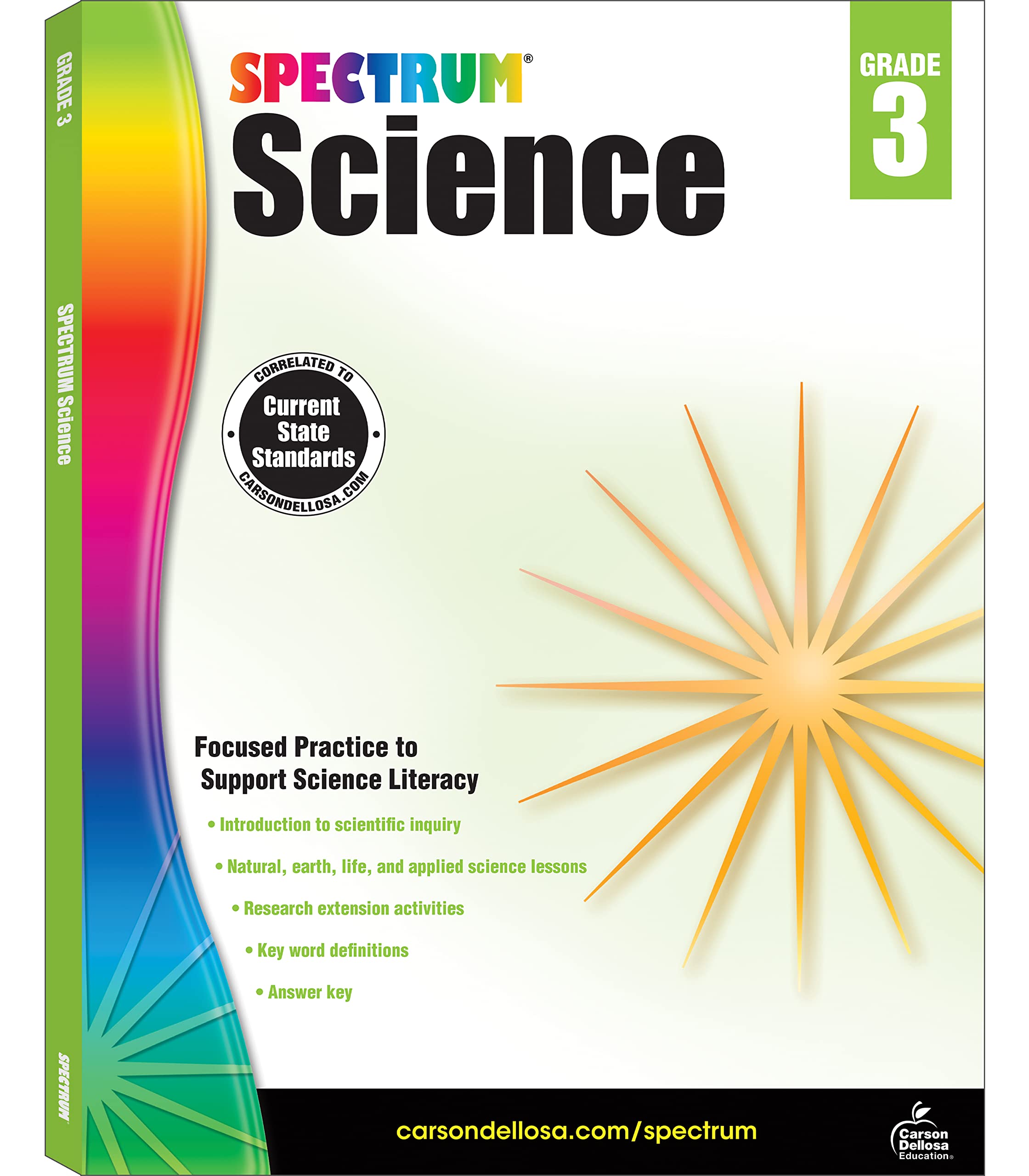 Spectrum 3rd Grade Science Workbooks, Ages 8 to 9, Grade 3 Science, Physical, Space, Earth, and Life Science