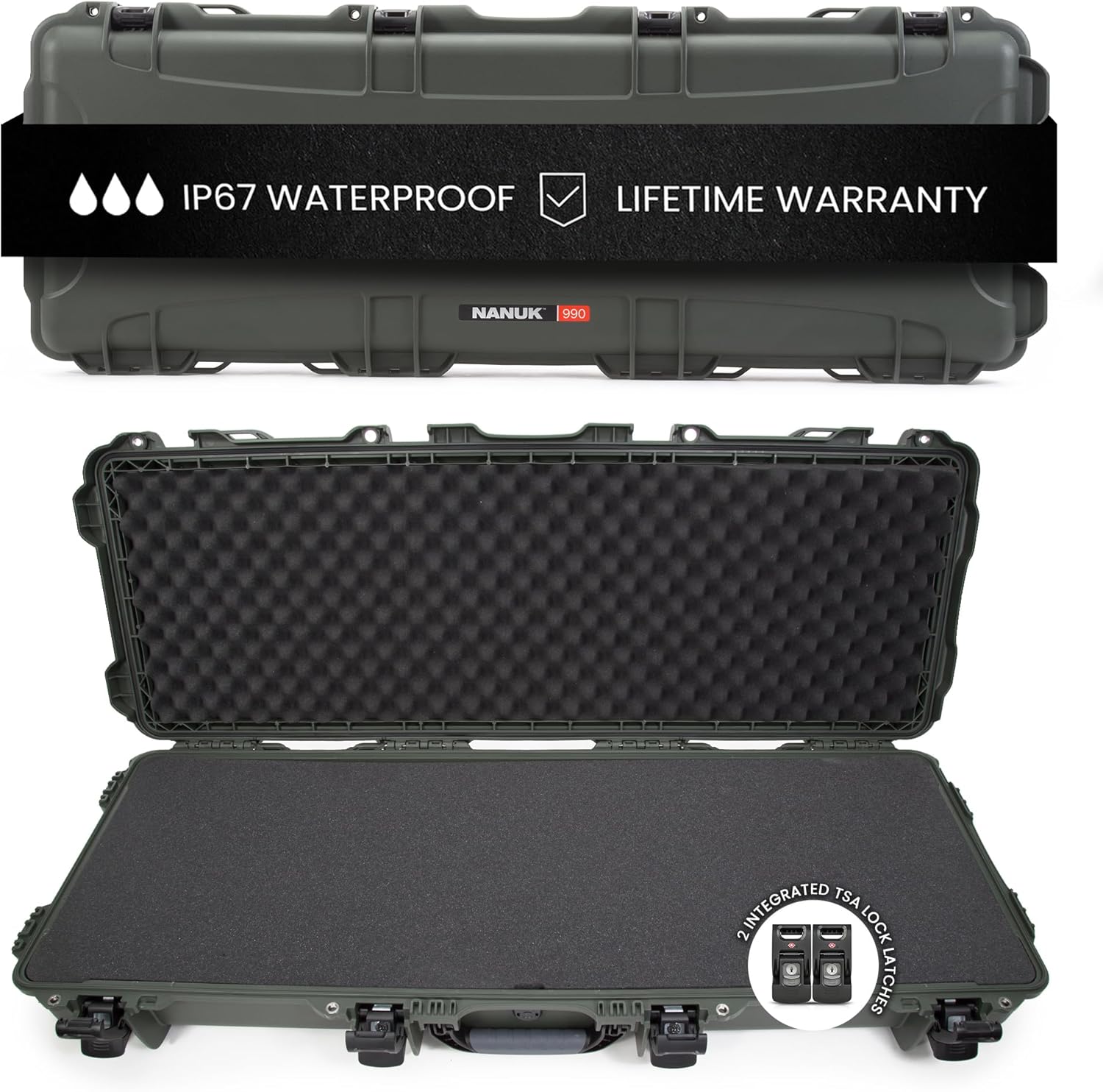 NANUK 990 IP67 Waterproof Hard Case with Wheels