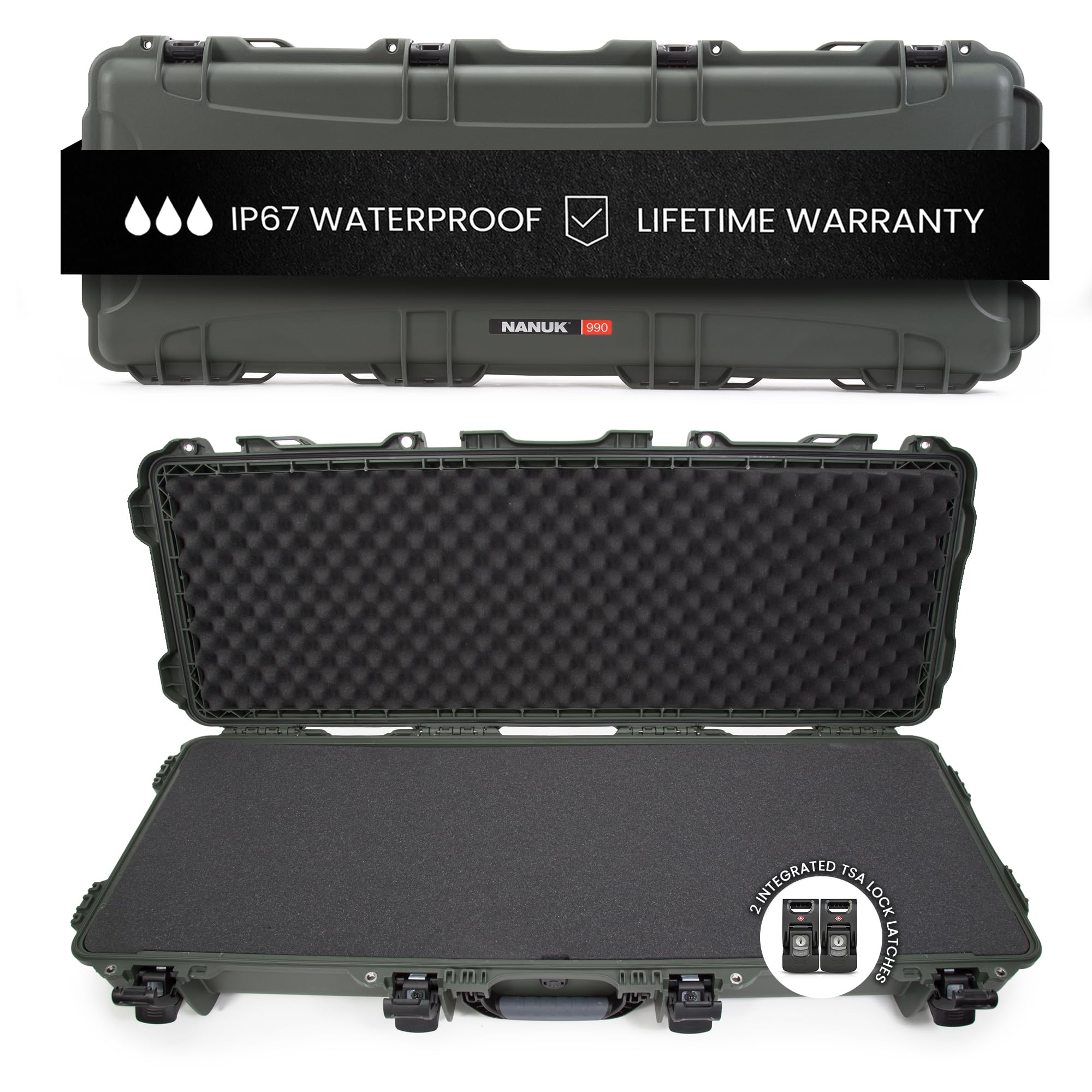 NANUK 990 IP67 Waterproof Hard Case with Wheels