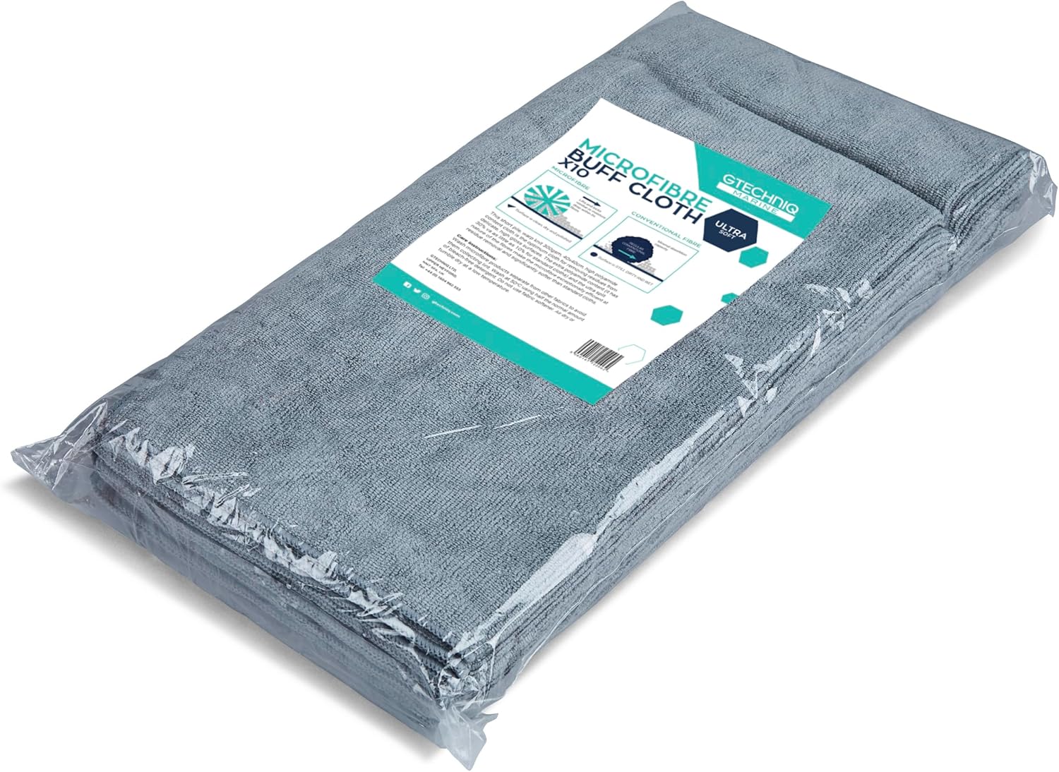 Gtechniq ZeroR Microfibre Buff Cloth – Ultra Soft Residue Removal, High Polyamide Content for Maximum Streak Free Absorption