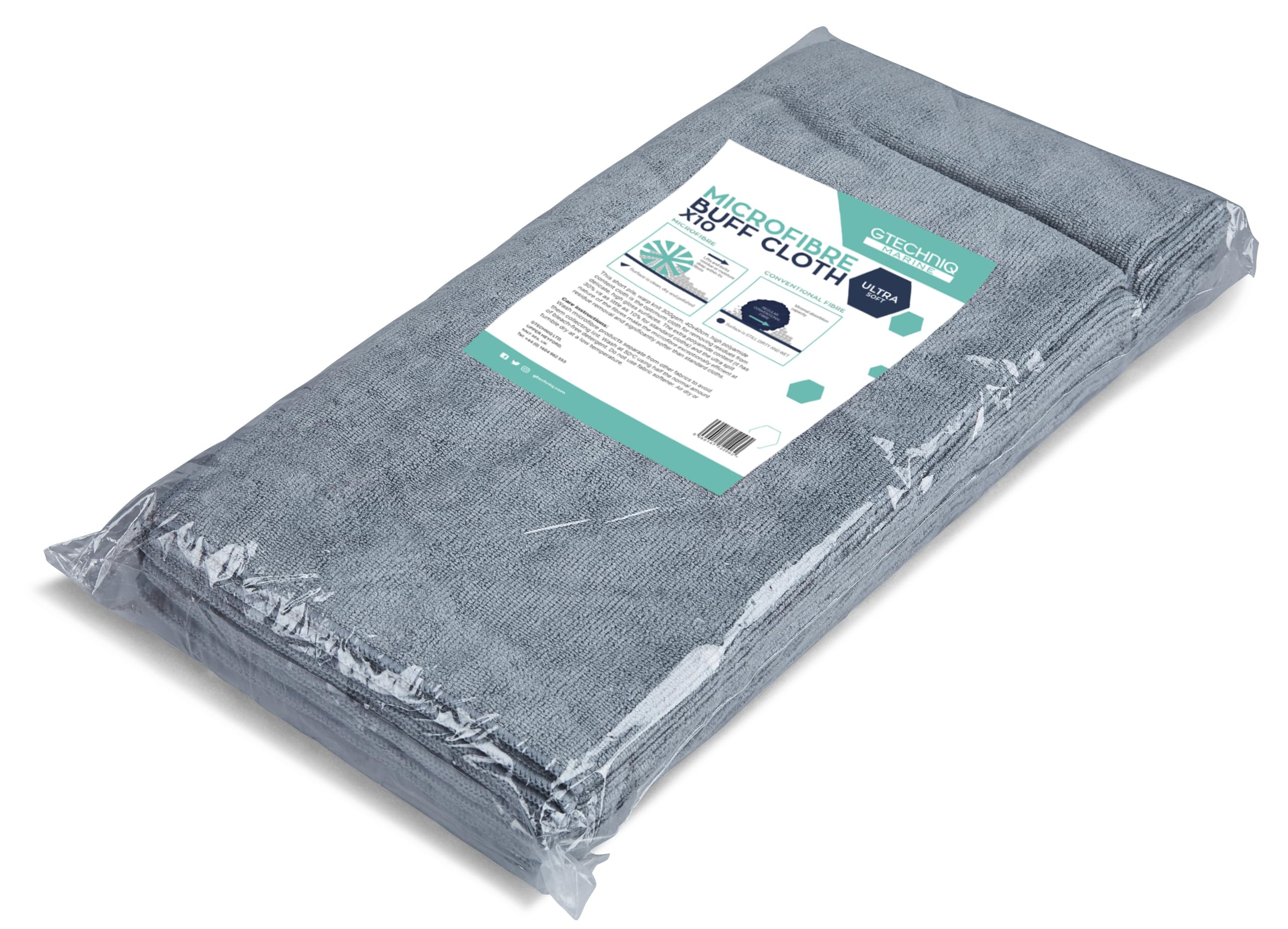 Gtechniq ZeroR Microfibre Buff Cloth – Ultra Soft Residue Removal, High Polyamide Content for Maximum Streak Free Absorption