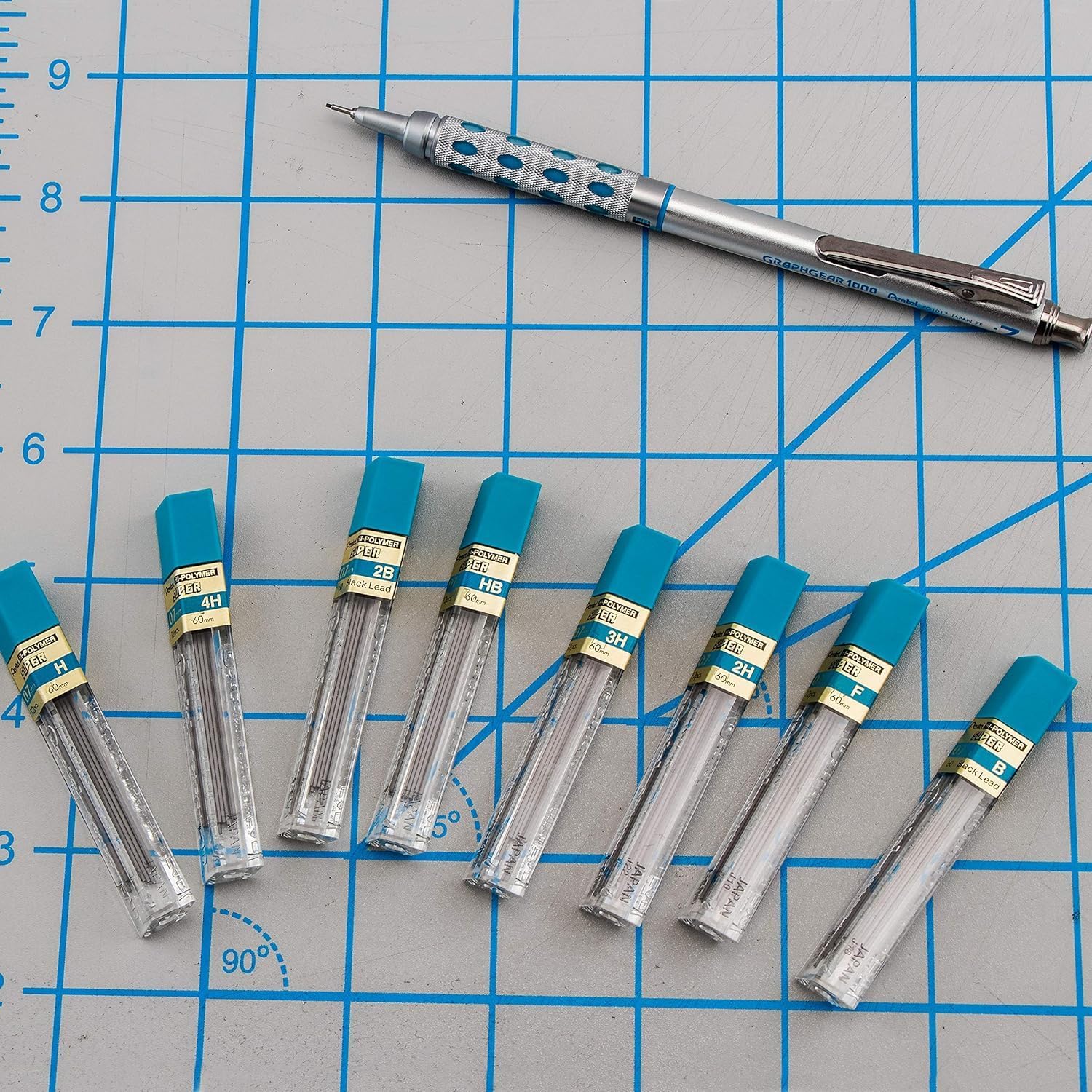 Pentel Super Hi-Polymer HB Lead Refills