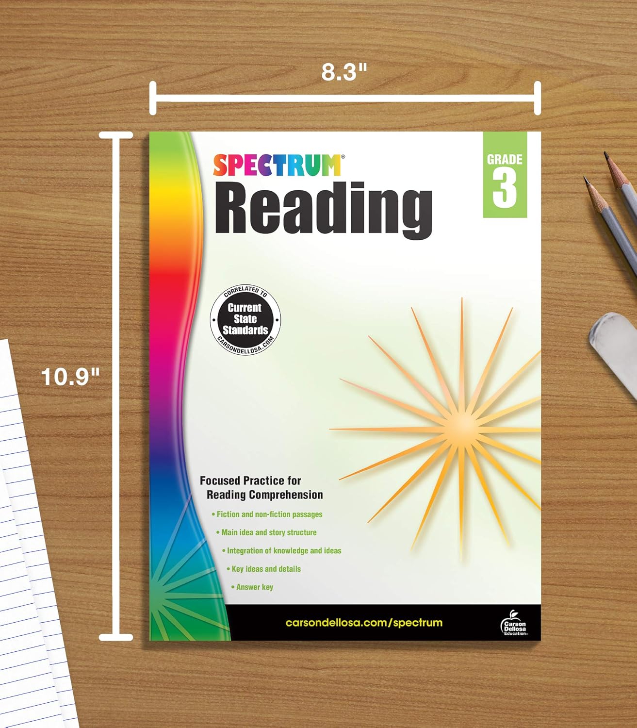 Spectrum Reading Comprehension Grade 3 Workbook, Ages 8 to 9, Third Grade Reading Comprehension Workbook