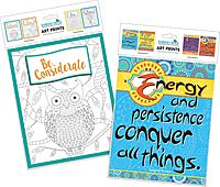 Barker Creek Art Prints Set of 8, Be Courageous, Inspirational Art Prints with a Self Empowering Theme, 8" x 10", Suitable for Framing, Set of 8 (4190)